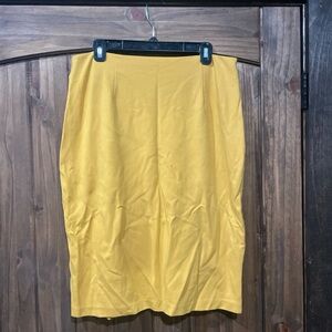 Dainty Jewells Vibrant Yellow Pencil Skirt